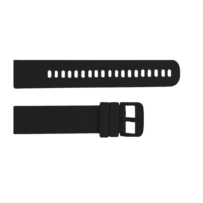 Силіконовий ремінець Lemfo для смарт годинника K26H Black (1051-0700) довжина 19.7 см чорний