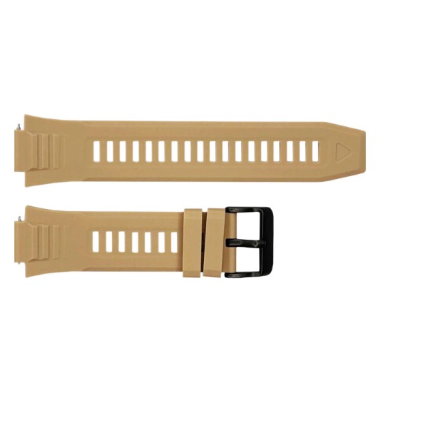 Силиконовый ремешок Lemfo для смарт часов MK66 Khaki (1051-0702) бежевый 20.6 см