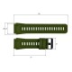 Ремешок Lemfo для смарт часов K22 Army Green (1051-0726) силиконовый зеленый