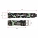 Ремешок для смарт часов Modfit Combat Camo Green силиконовый камуфляж 21.1 см