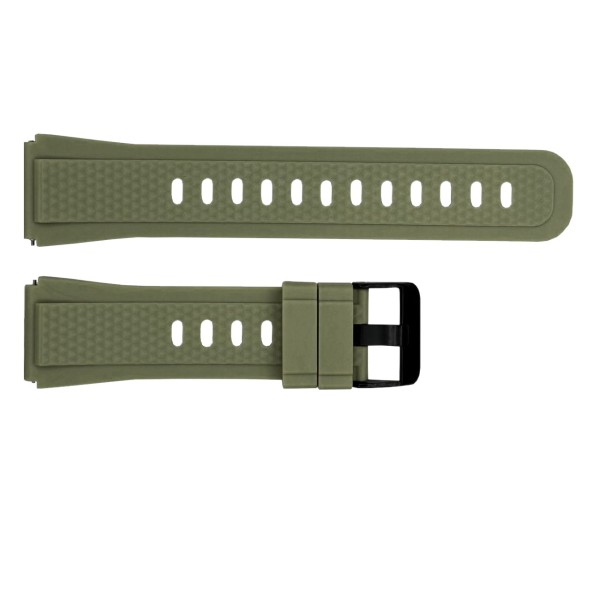 Ремешок Lemfo для смарт часов K55 Army Green, силиконовый браслет 21 см, цвет Зеленый