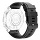 Силіконовий ремінець Lemfo для смарт годинника K56PRO Black (чорний), довжина 21 см