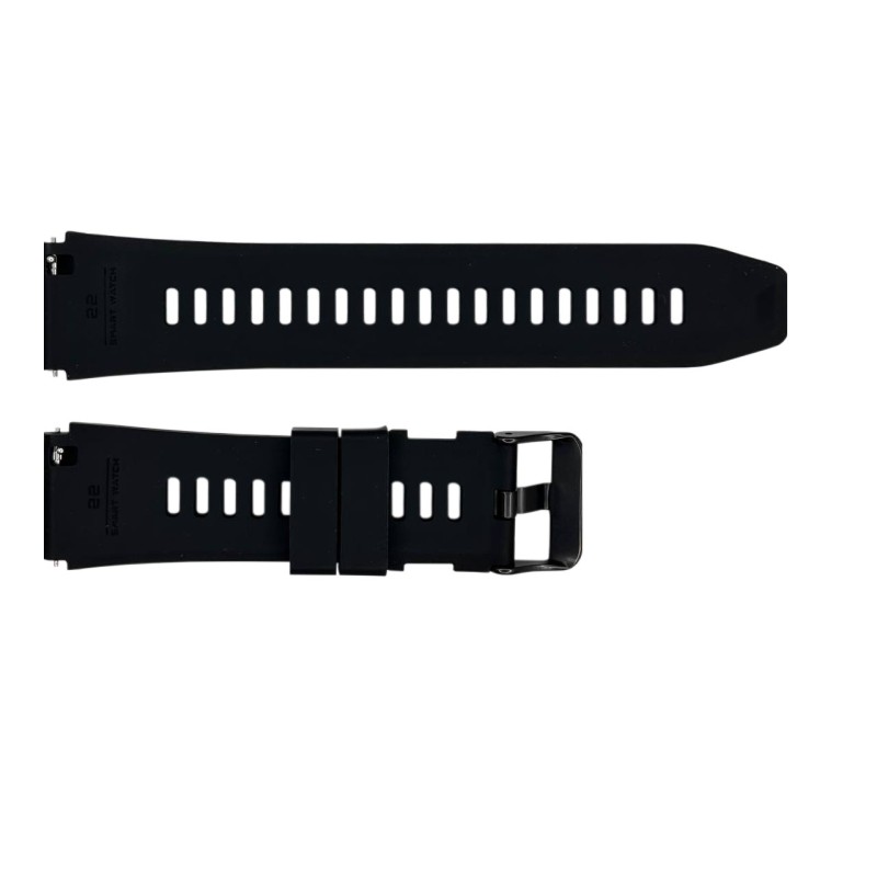 Ремешок для смарт часов Modfit Hunter Black черный силиконовый, длина 21 см