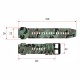 Силіконовий ремінець Lemfo для смарт годинника C20 Camo Green (1051-0767) довжина 20.3 см