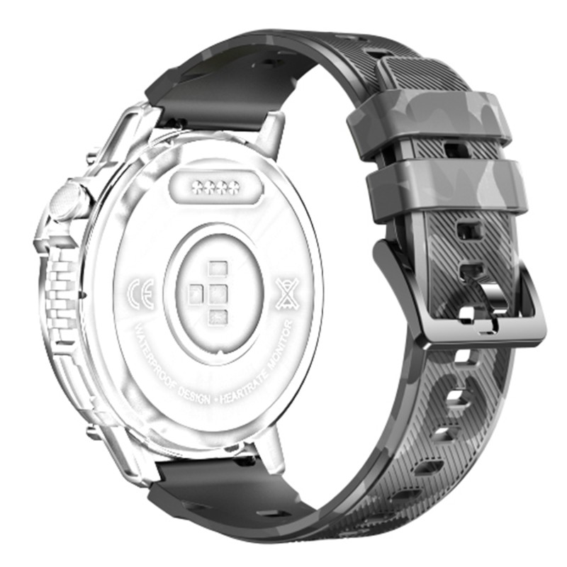 Ремешок Lemfo для смарт часов C22 Black силиконовый черный (1051-0787)