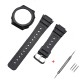 Ремешок + безель для Casio G-Shock GA-2100 Black SI (1051-0811) каучуковый черный