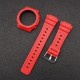 Ремешок и безель Casio G-Shock GA-2100 Red SI красный каучуковый для часов