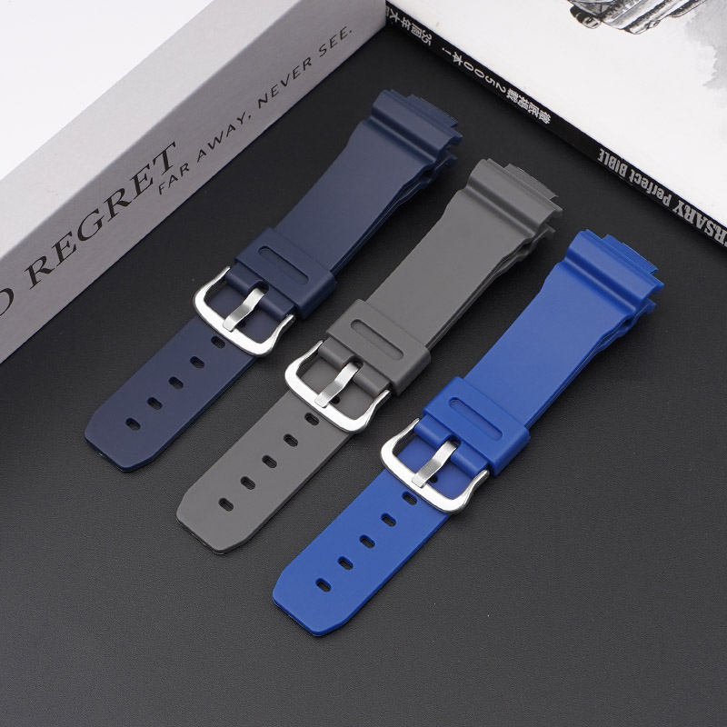 Ремінець для Casio G-Shock DW-6900 Blue SI синій поліуретановий (1051-0821)
