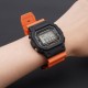 Ремінець для Casio G-Shock DW-6900 Orange SI помаранчевий поліуретановий (SKU 1051-0824)