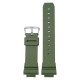 Ремінець для годинника Casio G-Shock DW-6900 Army Green SI, поліуретановий зелений 20.4 см