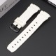Ремешок для Casio G-Shock DW-6900 White BK белый полиуретановый (1051-0827)