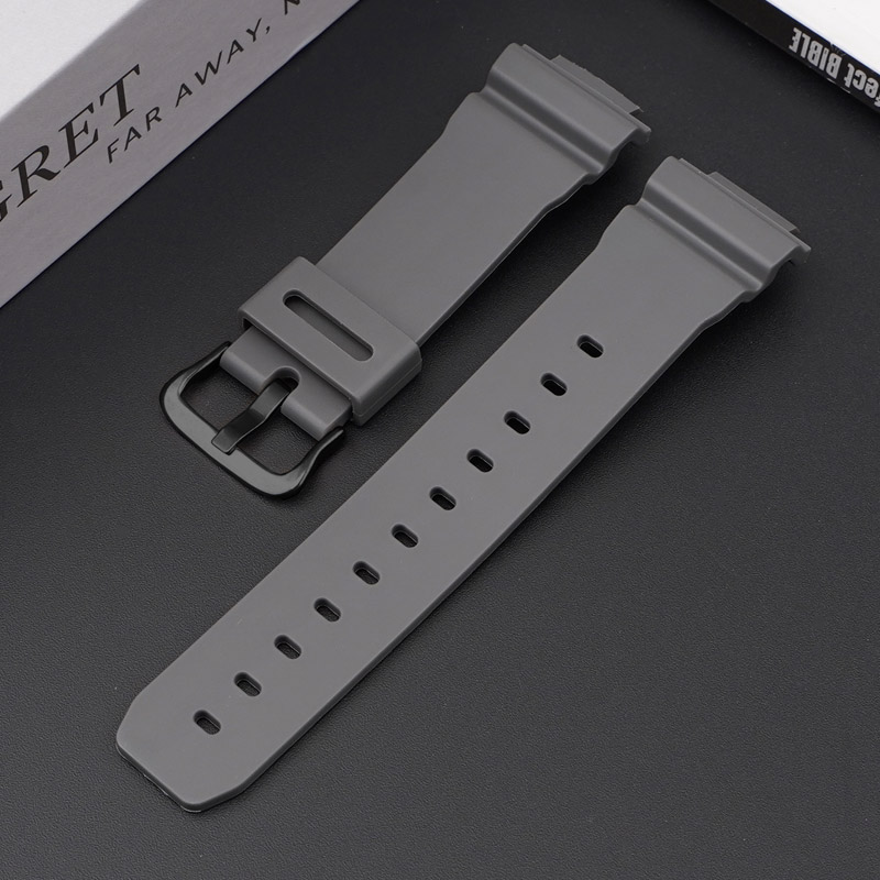 Ремінець Casio accessories для Casio G-Shock DW-6900 Gray BK поліуретановий сірий