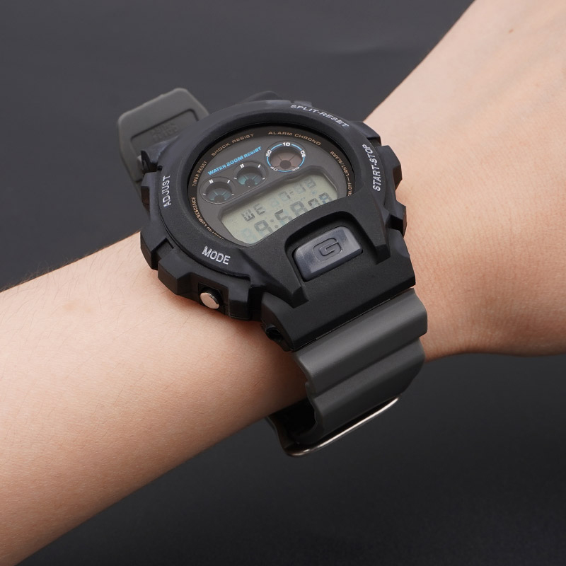Ремінець Casio accessories для Casio G-Shock DW-6900 Gray BK поліуретановий сірий