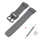 Ремінець Casio accessories для Casio G-Shock DW-6900 Gray BK поліуретановий сірий