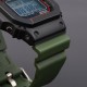 Ремешок для Casio G-Shock DW-6900 Blue BK синий полиуретановый, длина 20.4 см (1051-0830)