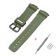 Ремінець Casio accessories для G-Shock DW-6900 Army Green BK поліуретановий зелений 20.4 см