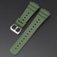 Ремешок для часов Casio G-Shock GA-2100 Army Green SI, полиуретановый зеленый браслет