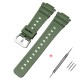 Ремешок для часов Casio G-Shock GA-2100 Army Green SI, полиуретановый зеленый браслет