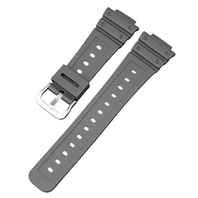 Ремінець для Casio G-Shock GA-2100 Gray SI сірий поліуретановий, довжина 20.2 см (1051-0840)
