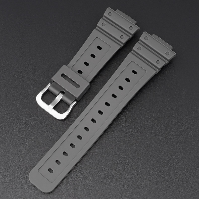 Ремінець для Casio G-Shock GA-2100 Gray SI сірий поліуретановий, довжина 20.2 см (1051-0840)
