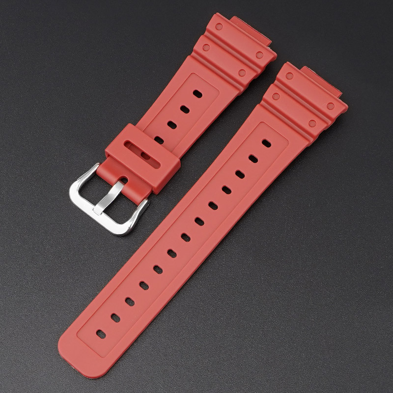 Ремінець для Casio G-Shock GA-2100 Red SI червоний поліуретановий (1051-0843)
