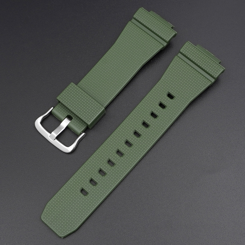 Ремешок Casio G-Shock GM-2100 Army Green SI полиуретановый для GA-2100/2110 зеленый