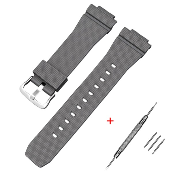 Ремінець Casio accessories для G-Shock GM-2100 / GA-2100 сірий поліуретановий 20.9 см