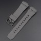 Ремінець для Casio G-Shock GM-2100 B Gray BK сірий поліуретановий (1051-0855)