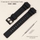 Ремешок для часов Casio MRW-200H All Black, полиуретановый черный аксессуар