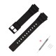 Ремешок для Casio MRW-200H 18mm All Black полиуретановый черный (SKU: 1051-0863)