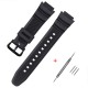 Ремешок Casio accessories для G-Shock AE-1000/1200 Black BK полимерный черный