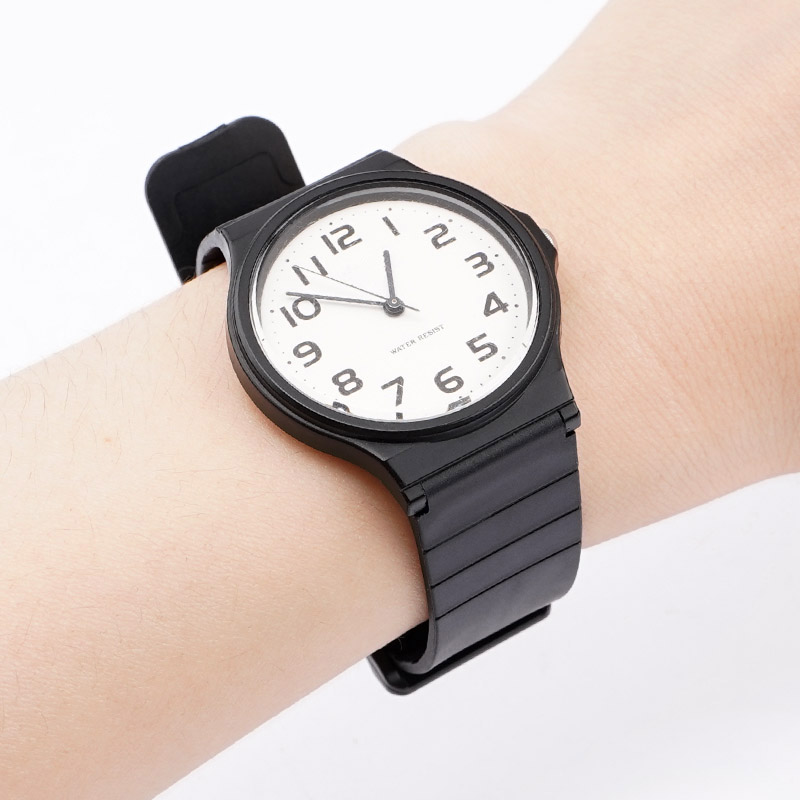 Ремешок для часов Casio MQ-24 All Black черный полиуретановый (SKU 1051-0886)