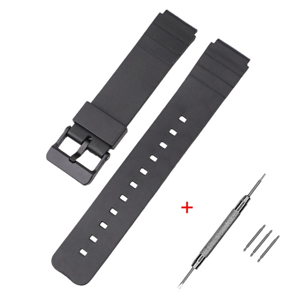Ремешок для часов Casio MQ-24 All Black черный полиуретановый (SKU 1051-0886)