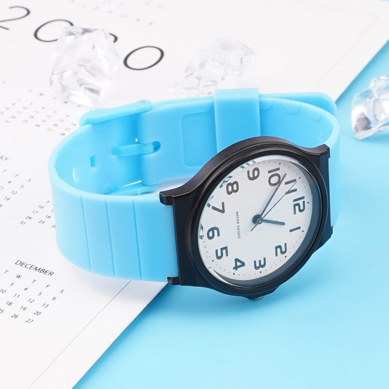 Ремінець для годинника Casio MQ-24 All Blue блакитний поліуретановий (1051-0887)