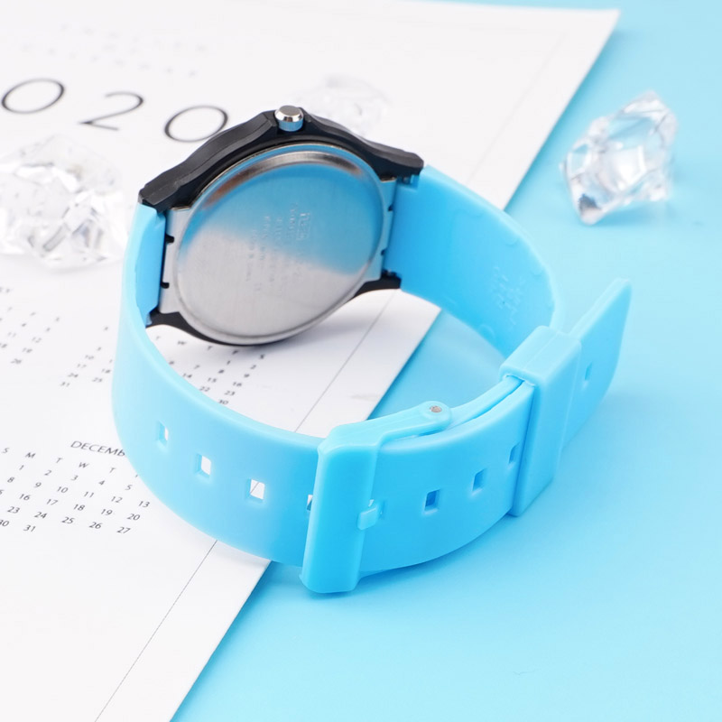 Ремінець для годинника Casio MQ-24 All Blue блакитний поліуретановий (1051-0887)