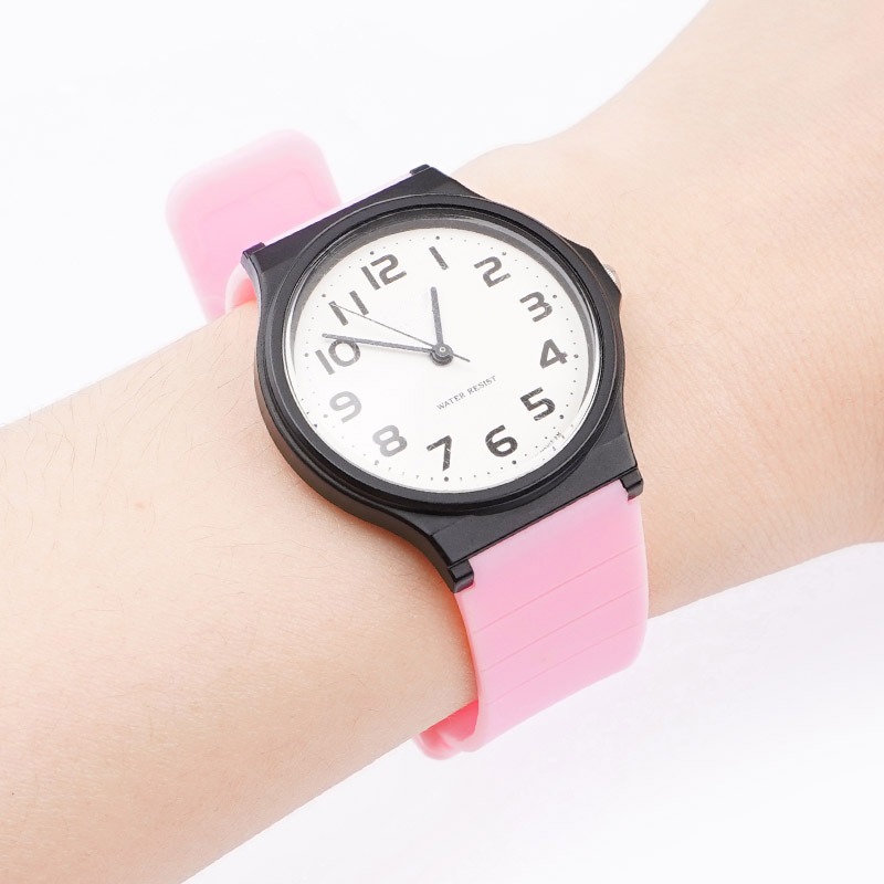 Ремінець для годинника Casio MQ-24 All Pink рожевий поліуретановий (1051-0888)