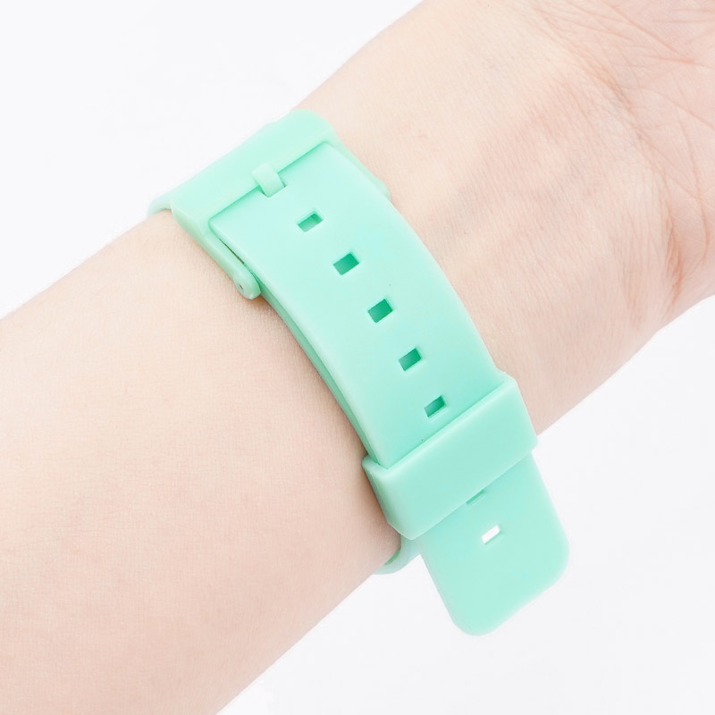 Ремешок для Casio MQ-24 All Light Green полиуретановый светло-зеленый (1051-0889)