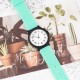 Ремешок для Casio MQ-24 All Light Green полиуретановый светло-зеленый (1051-0889)