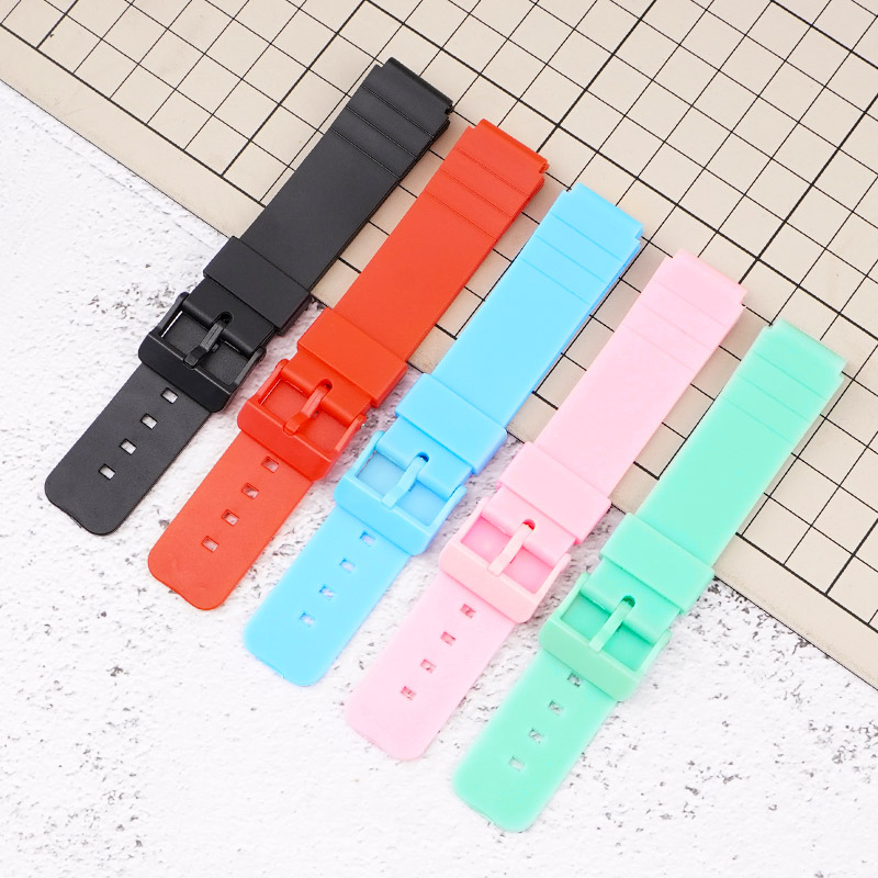 Ремешок для Casio MQ-24 All Light Green полиуретановый светло-зеленый (1051-0889)