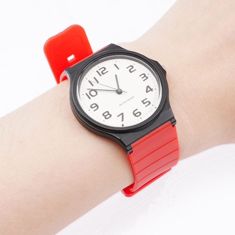 Ремінець для Casio MQ-24 All Red червоний поліуретановий (SKU 1051-0890)
