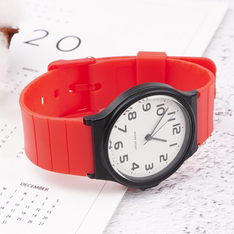 Ремінець для Casio MQ-24 All Red червоний поліуретановий (SKU 1051-0890)