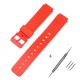 Ремінець для Casio MQ-24 All Red червоний поліуретановий (SKU 1051-0890)
