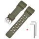 Ремешок для Casio G-Shock GG-1000/GWG-100/GSG-100 Army Green SI, полиуретановый зеленый