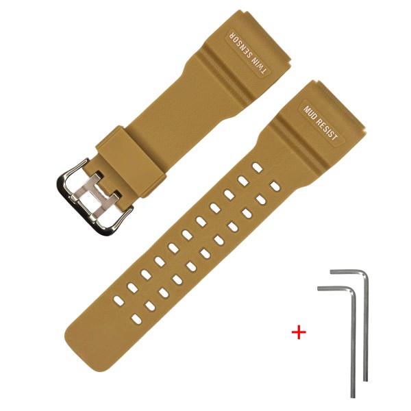 Ремешок Casio accessories для G-Shock GG-1000/GWG-100/GSG-100 Beige SI, бежевый полиуретан