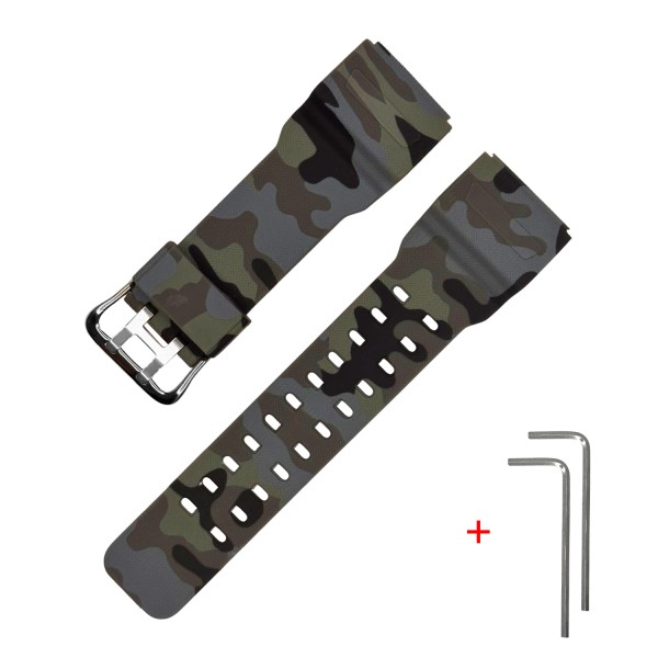 Ремінець Casio G-Shock для GG-1000, GWG-100, GSG-100 поліуретановий, колір Сірий камуфляж (SKU: 1051-0899)