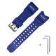 Ремешок для часов Casio G-Shock GWG-1000 Blue SI синий из полиуретана 21,7 см