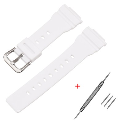 Ремінець для Casio G-Shock DW-5600 White-Glossy SI