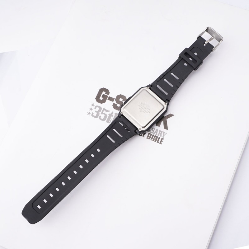 Ремешок для часов Casio F91W 18mm Black SI полимерный черный (SKU: 1051-0906)
