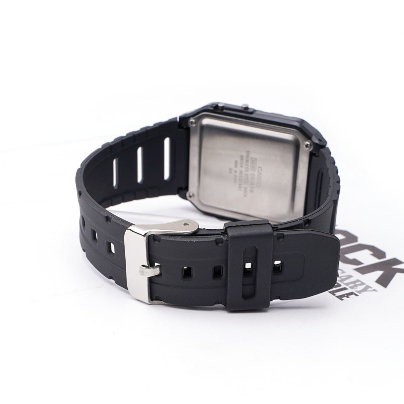 Ремешок для часов Casio F91W 18mm Black SI полимерный черный (SKU: 1051-0906)