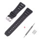 Ремешок для часов Casio F91W 18mm Black SI полимерный черный (SKU: 1051-0906)